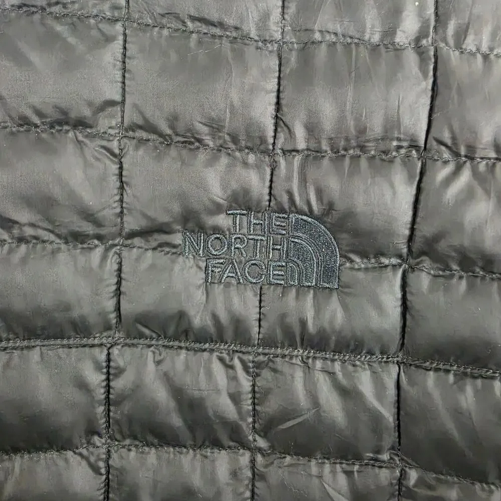 The North Face Jacket Men Large Black Eco ThermoBall Puffer Matte Outdoor Travel